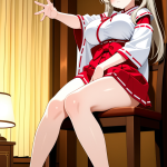 【エロ画像】プラチナツインテール巨乳×オナニー・自慰_AI_アニメエロ画像のサムネイル