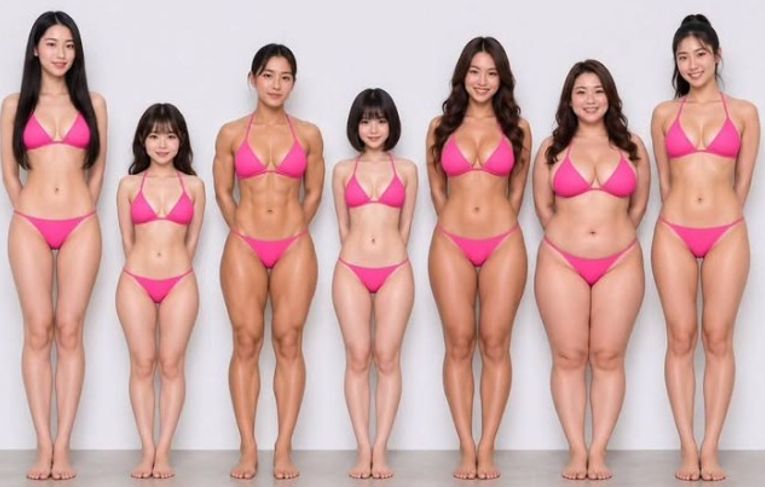 【画像】どの女の体が1番工ロい？のサムネイル