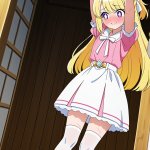 【エロ画像】金髪ハーフアップむっちり小柄×縛り・拘束_AI_アニメエロ画像のサムネイル
