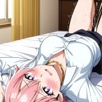 【エロ画像】桜色刈り上げショート筋肉質×潮吹き_AI_アニメエロ画像のサムネイル