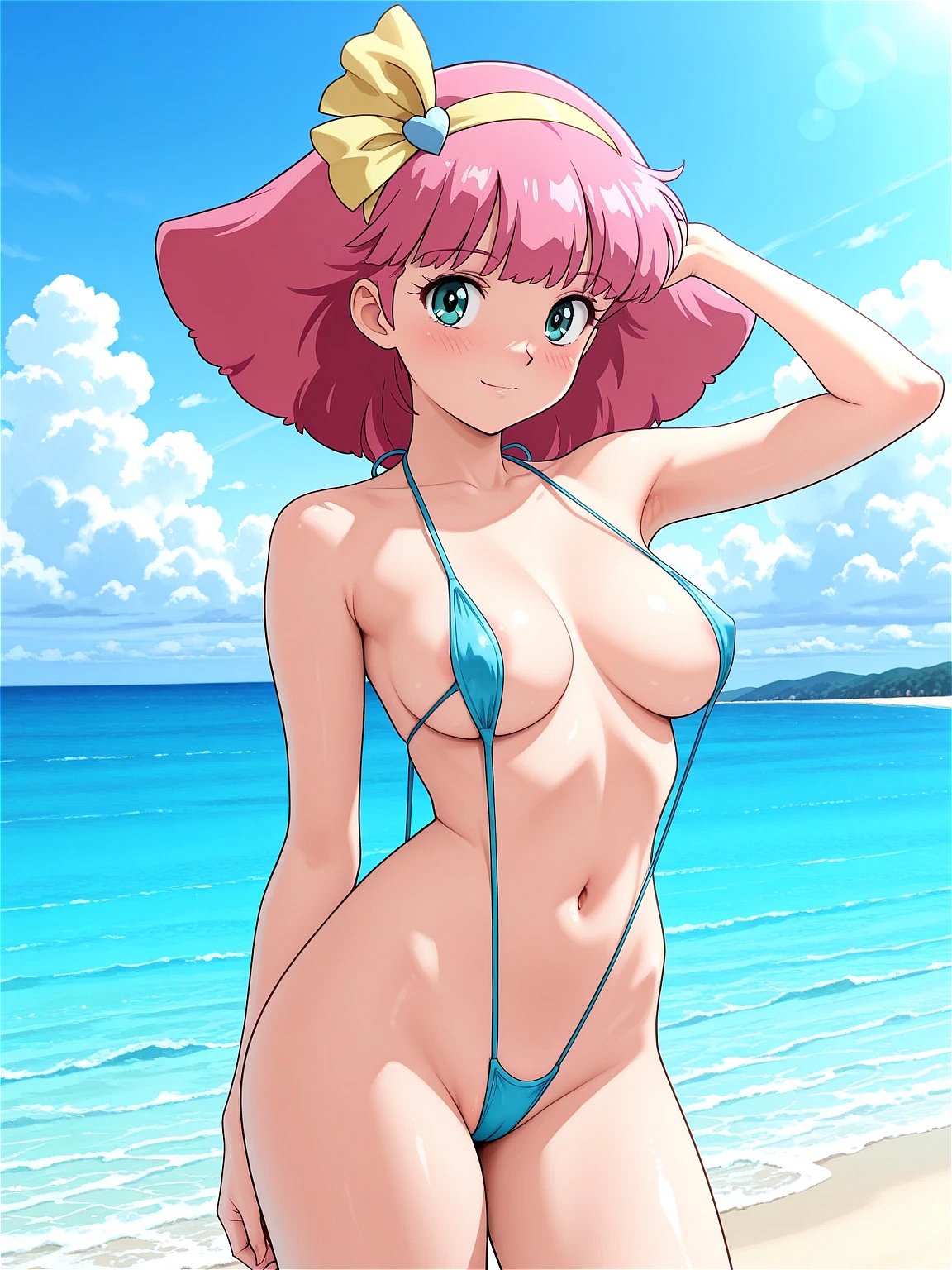 【ミンキーモモ】大人になってナイスバディな美女に成長したモモの二次AI画像のサムネイル